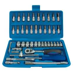 46 Piece 1/4" Drive Multi Lock Socket Set {Brand new}