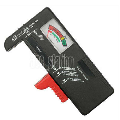 Universal Battery Checker Tester AA, AAA, C D,  9V Button