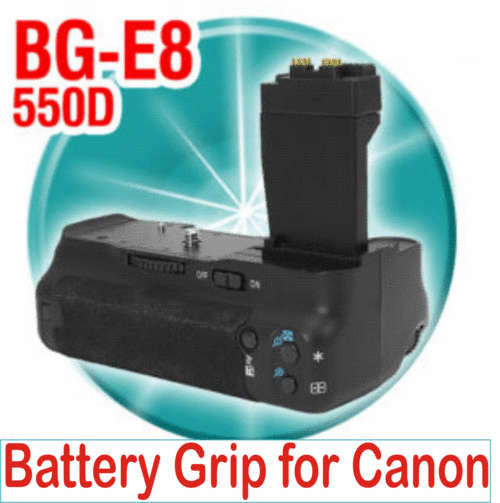 New Professional Battery Grip for Canon EOS 550D / Rebel T2i /  Kiss X4 - BG-E8