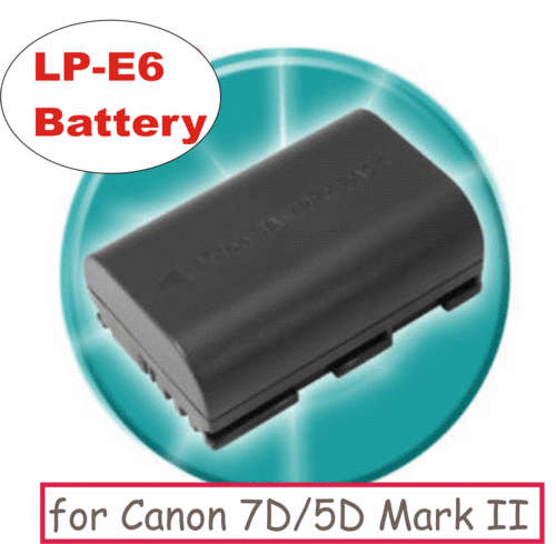 New LP-E6  Battery for Canon EOS 5D Mark II and 7D  (LPE6) - Fully decoded!!!