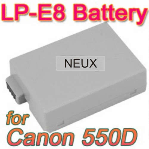New LP-E8  Rechargeable battery for Canon EOS 550D Rebel T2i Kiss X4  Digital Camera (LPE8)