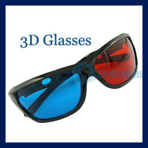 **NEW** Red Blue 3D Dimensional Glasses for Movies, Games and Much more (Anaglyph Glasses)