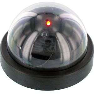 New Fake Dummy Dome CCTV Security Camera w/Red Flashing Light
