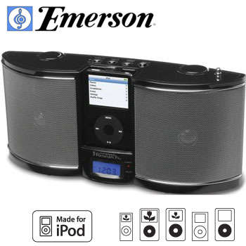 Fyi Portable Docking Station for your iPod. Perfect speaker system. Built in Radio, Alarm Clock