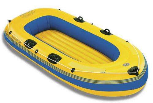 2 Person Inflatable Boat w/ Oar & Foot Pump