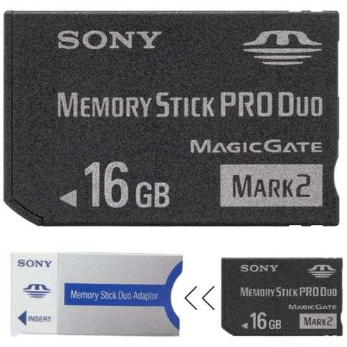 168GB Memory Stick Pro Duo Memory Card with Adapter