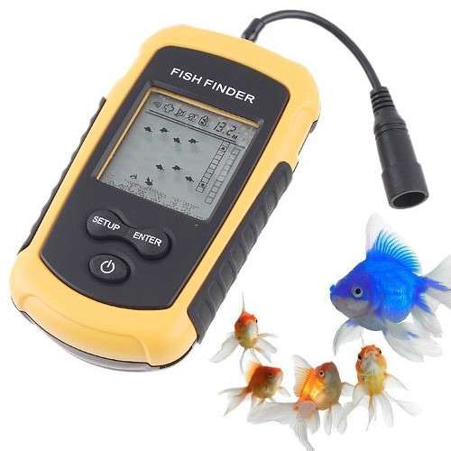 100M Portable Sonar LCD Fish / DEPTH Finder - Fishfinder, Fish Alarm