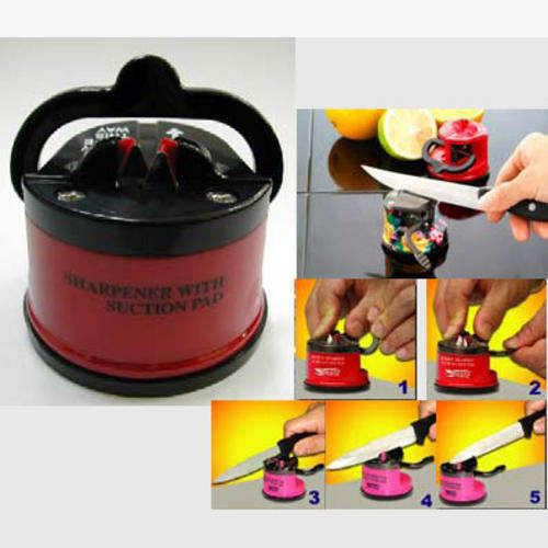 knife sharpener with suction pad