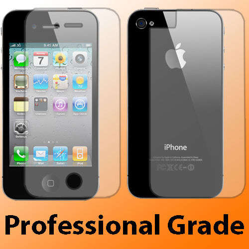 Apple iPhone 4 (4g) Full Body Front + Back Screen Protector
