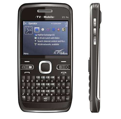 New E72 Dual sim TV Cell Phone - Facebook, MSN, JAVA, HD Camera, qwerty keyboard