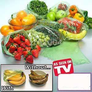 New Pack of 20 Re-Usable Stay Fresh Produce Bags - Fruts & Vegatables Stay Fresher longer!
