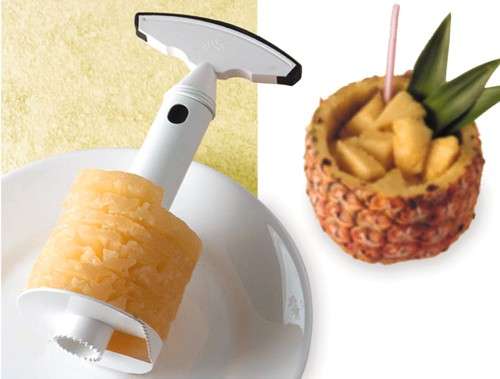 Pineapple Easy Slicer..... Transform a prickly pineapple into a stack of juicy rings in seconds