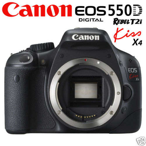 Brand new CANON Kiss X4 / 550D / Rebel T2i DSLR 18MP HD CAMERA BODY