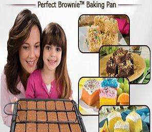 Delicious Brownie Magic - The World's First - Bake, Slice and Serve ..Baking Pan