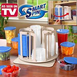 Spin 'N' Store - 49 Piece Food Storage Set w/ Easy to open Containers