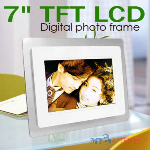 7" Digital Photo Frame w/  Full function remote control, Enjoy your Movies, Pics and music