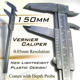 150mm VERNIER CALIPER RULER MICROMETER SCALE