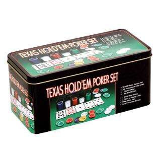 Texas Hold 'Em Poker Set with 2x Decks and 200 x Chips  - Brand new
