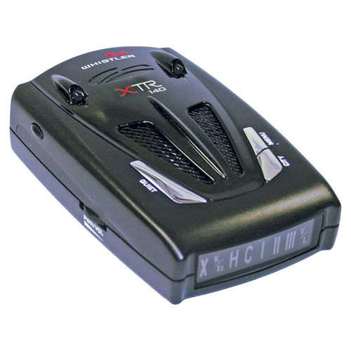 WHISTLER XTR-140 Radar Laser Detector - Exclusive Dual Blue LED Periscopes - Total Band protection.