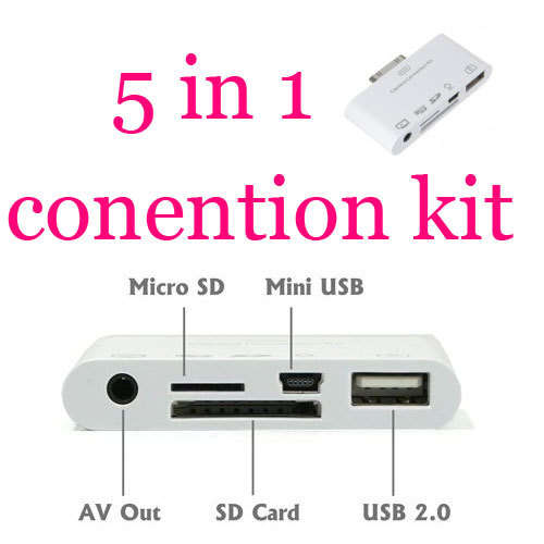 5 in 1 Connection kit for Apple iPad & iPad 2