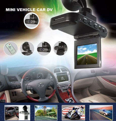 2.5" HD Mini Vehicle Car DVR .- Support 64GB / H.264 Video Format