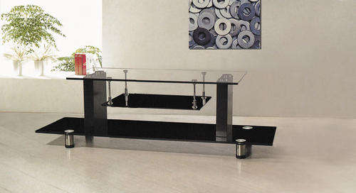 Modern Black Entertainment LCD/Plasma TV Stand with Tempered Glass (30-60")