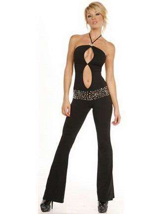Hot Black frontless slim outfit for women