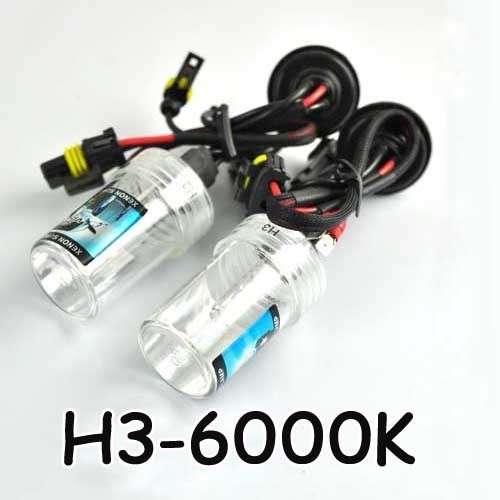 6000K H3 HID XENON Headlight Bulbs Lamp Light