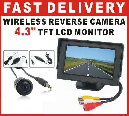 Car Rear view Camera System w/ 4.3" display display monitor / backup reverse cam