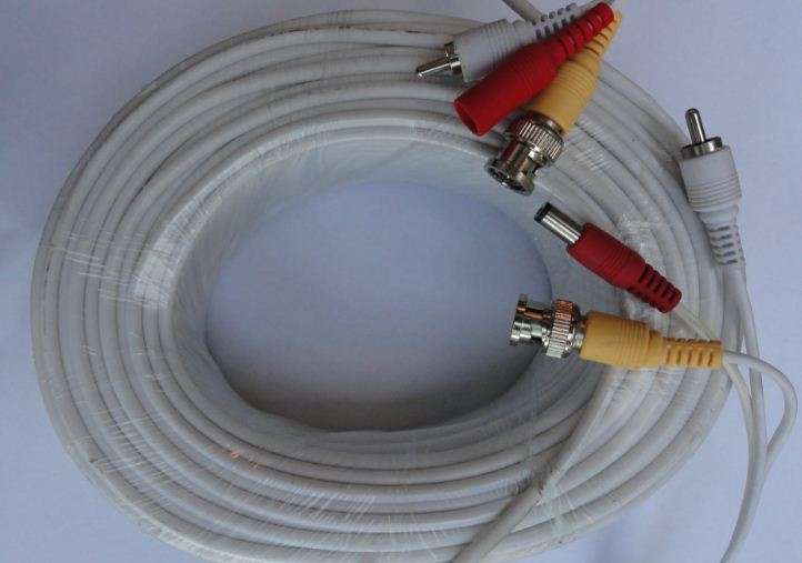 50m Security CCTV Camera Cable (50 Meters) Video, Audio + Power