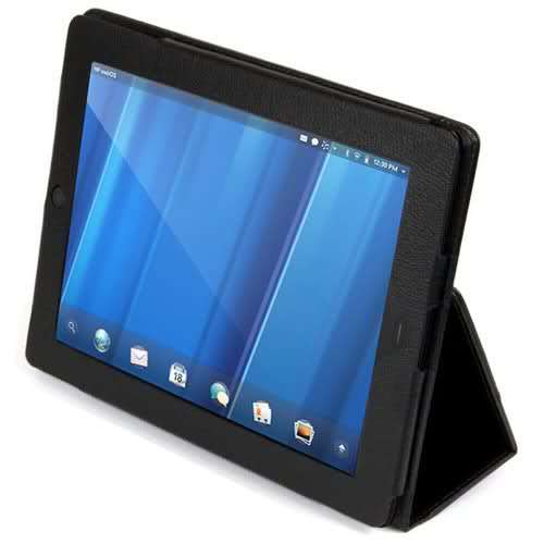 Black Protective Case Cover for HP TouchPad  w/ stand