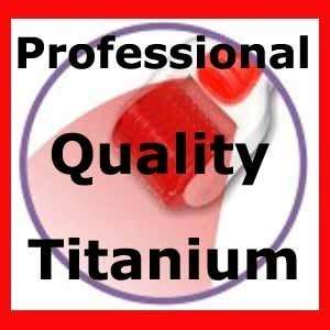 Photon Derma roller w/ titanium alloy needles skin care roller & 633nm Red Light therapy. 0.5, 1.0mm