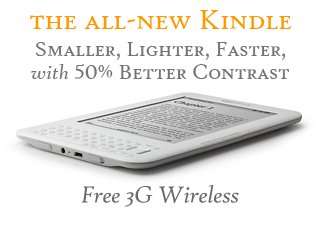 AMAZON KINDLE 3 - Free 3G + Wi-Fi, Works Globally, 6" Display - with New E Ink (Pearl)