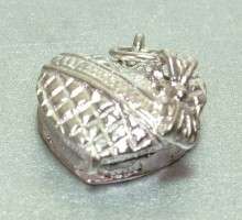 STERLING SILVER OPENING CHOCOLATE BOX CHARM