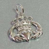 STERLING SILVER CLADDAGH CHARM