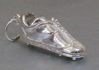 STERLING SILVER FOOTBALL BOOT CHARM