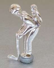 STERLING SILVER MOVABLE GOLFER CHARM