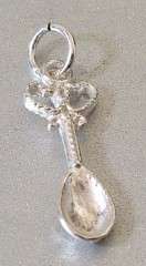 STERLING SILVER WELSH LOVING SPOON CHARM