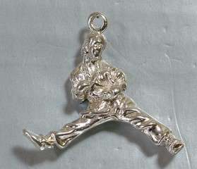 STERLING SILVER MARTIAL ART'S FIGHTER CHARM