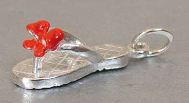 STERLING SILVER FLIP FLOP CHARM