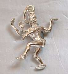 STERLING SILVER HINDU GOD SHIVA CHARM