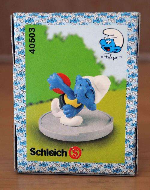 Schleich Discus Thrower Super Smurf Mint in Box (Super Smurf 40503)