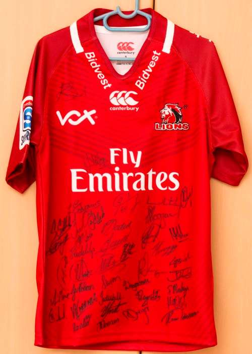 Lions Super Rugby 2017 Signed Jersey