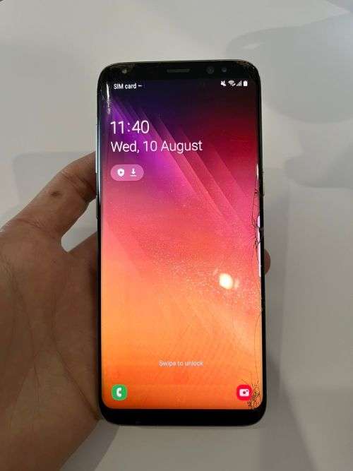 Samsung S8 Cracked Screen WORKS