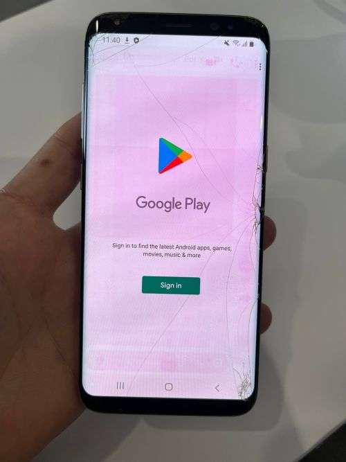 Samsung S8 Cracked Screen WORKS