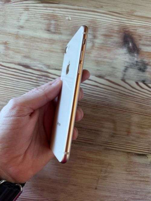 iPhone 8 Gold Cracked Back