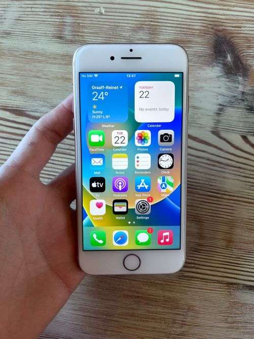 iPhone 8 Gold Cracked Back