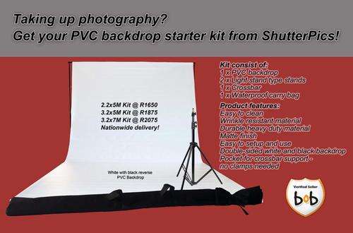 Professional 3.2x7M PVC backdrop and stand with carry bag