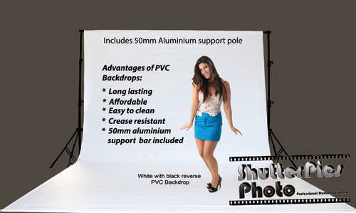 PROFESSIONAL 2,6x6m PVC STUDIO backdrop with aluminium pole