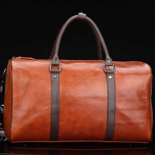 *FREE DELIVERY: Genuine Leather Weekender Travel Bag**